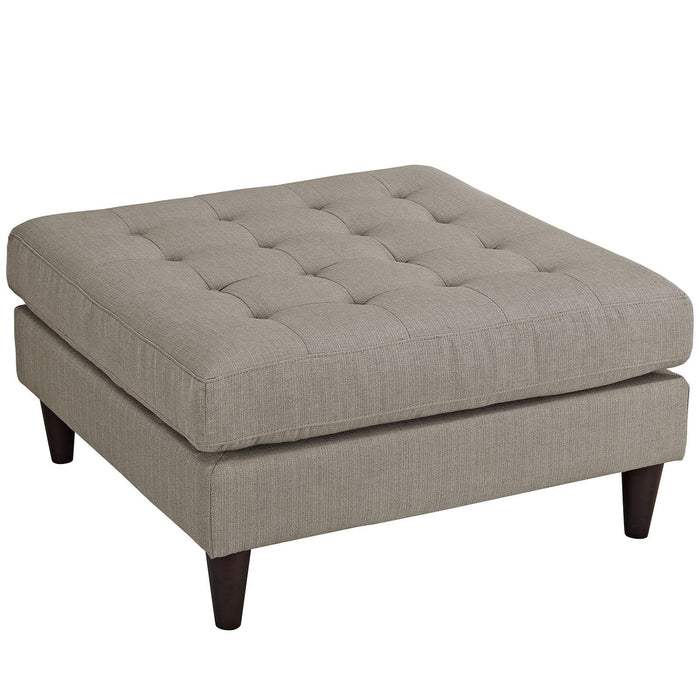 Empress Upholstered Fabric Large Ottoman