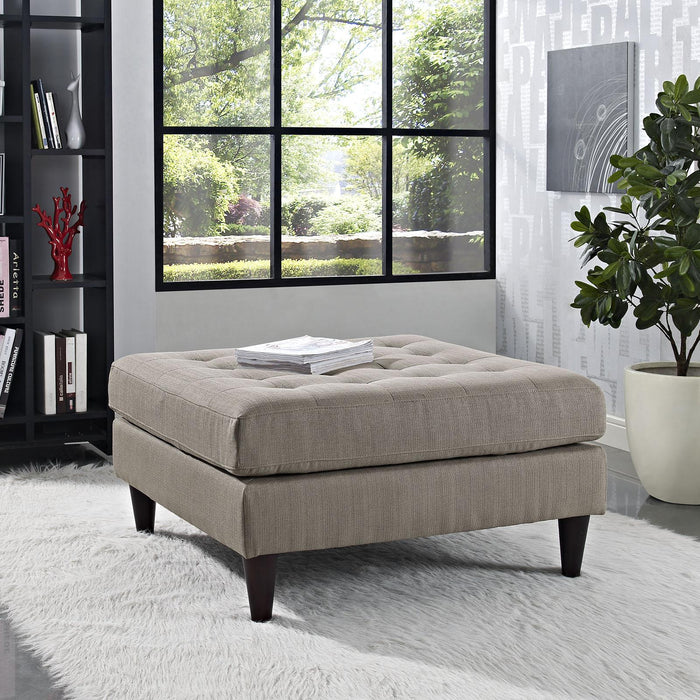 Empress Upholstered Fabric Large Ottoman