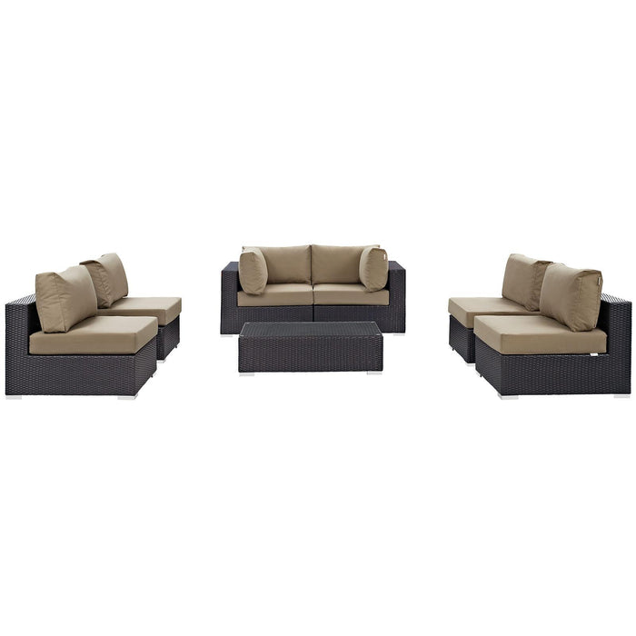 Convene 7 Piece Outdoor Patio Sectional Set