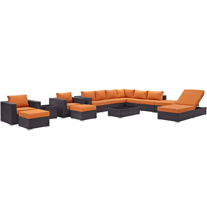 Convene 12 Piece Outdoor Patio Sectional Set