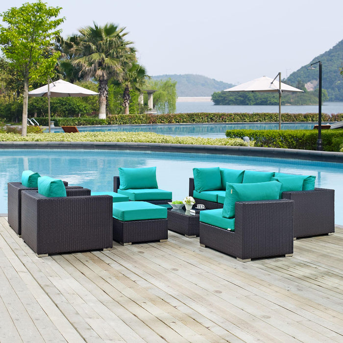 Convene 10 Piece Outdoor Patio Sectional Set