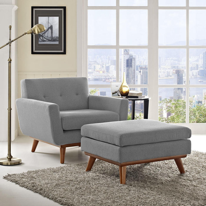 Engage 2 Piece Armchair and Ottoman