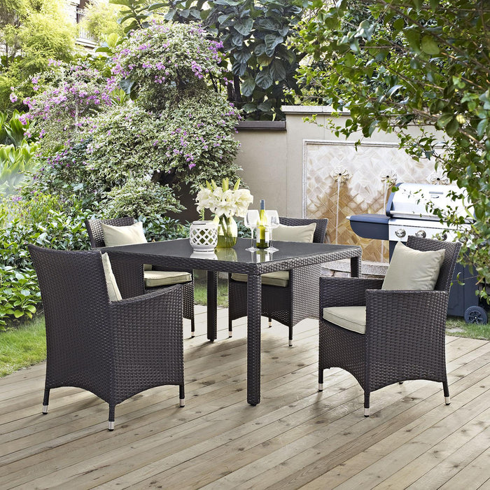 Convene 5 Piece Outdoor Patio Dining Set