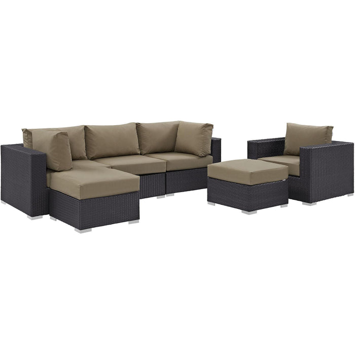 Convene 6 Piece Outdoor Patio Sectional Set