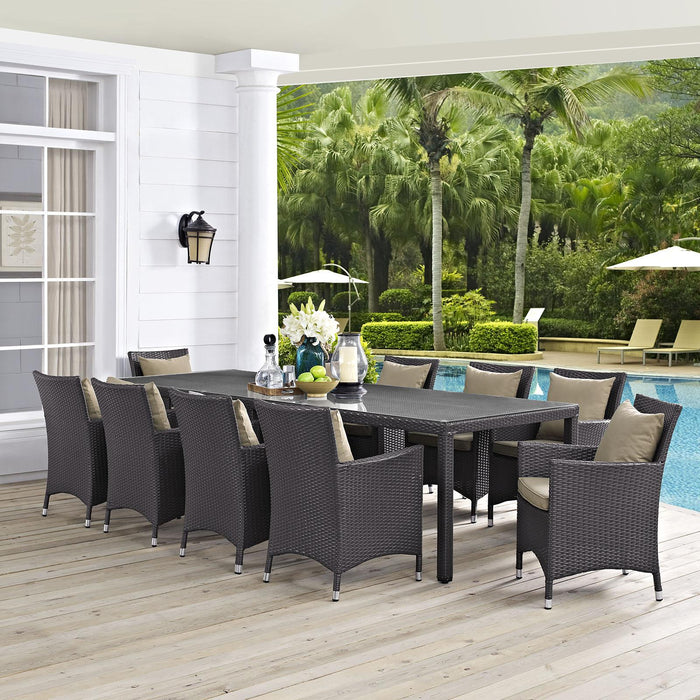 Convene 11 Piece Outdoor Patio Dining Set