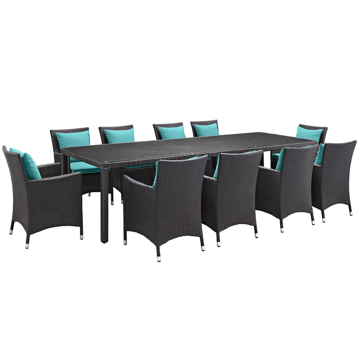 Convene 11 Piece Outdoor Patio Dining Set