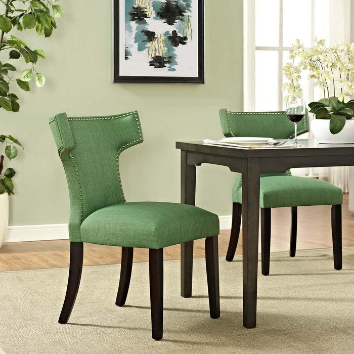 Curve Fabric Dining Chair