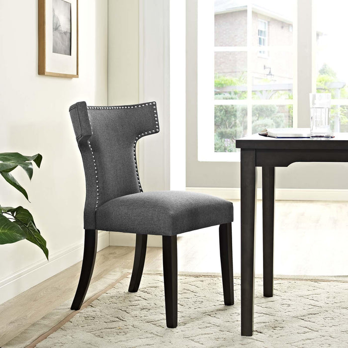 Curve Fabric Dining Chair