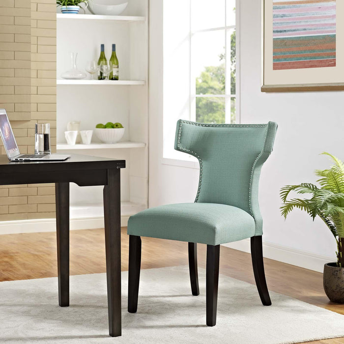 Curve Fabric Dining Chair