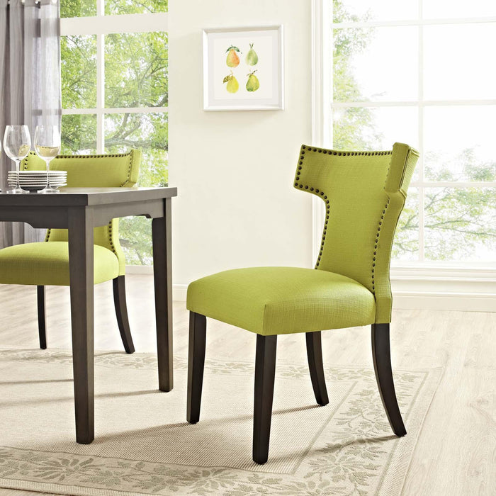 Curve Fabric Dining Chair