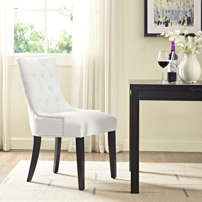 Regent Tufted Faux Leather Dining Chair