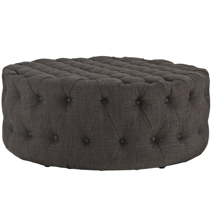 Amour Upholstered Fabric Ottoman