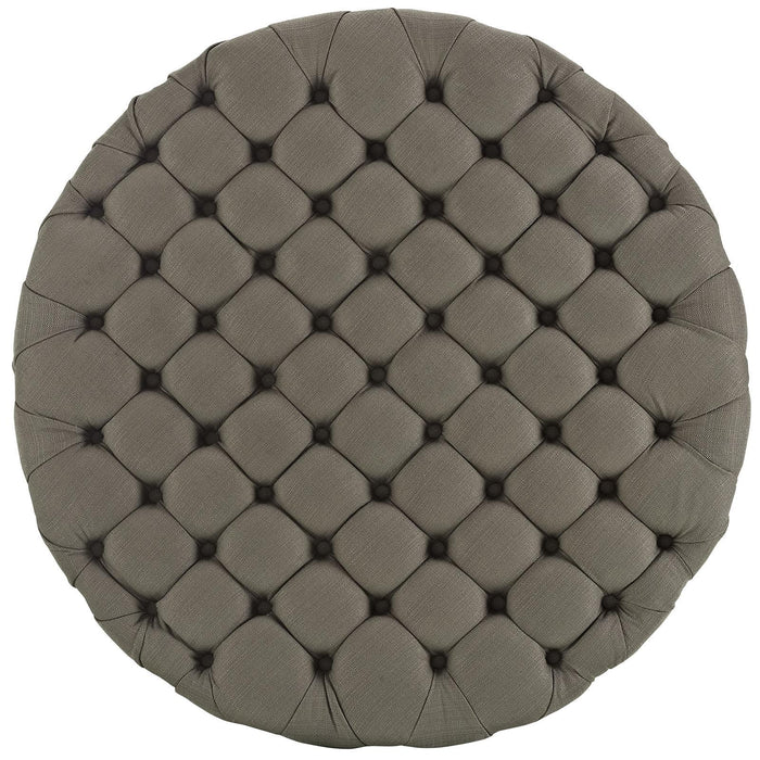 Amour Upholstered Fabric Ottoman