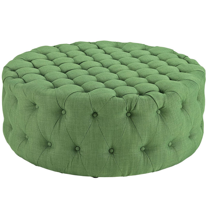 Amour Upholstered Fabric Ottoman