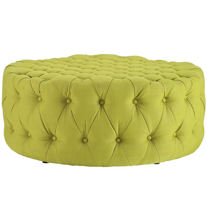 Amour Upholstered Fabric Ottoman