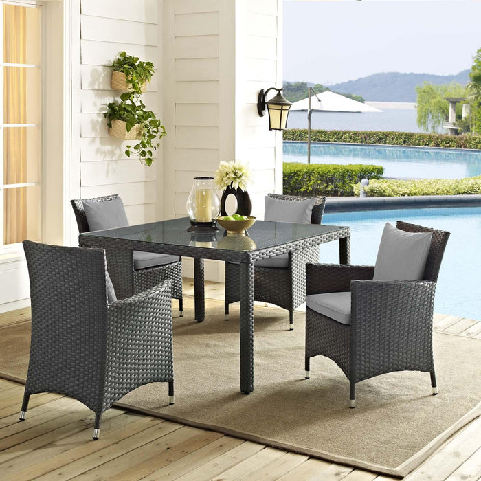 Sojourn 4 Piece Outdoor Patio Sunbrella� Dining Set