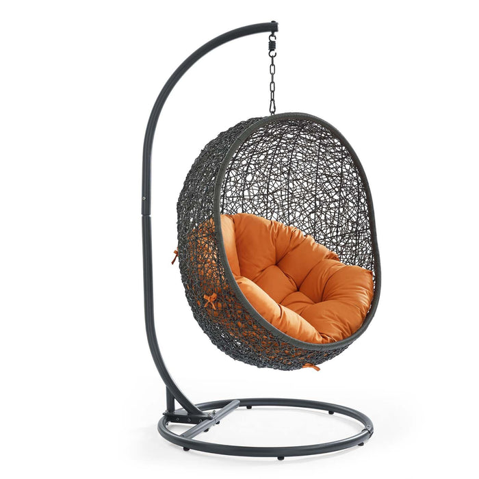 Hide Outdoor Patio Swing Chair With Stand