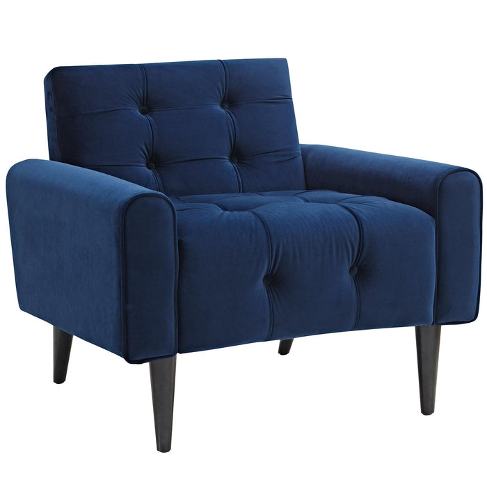 Delve Performance Velvet Armchair