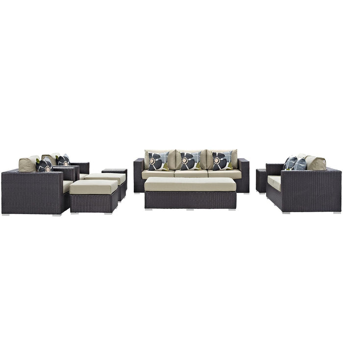 Convene 9 Piece Outdoor Patio Sofa Set