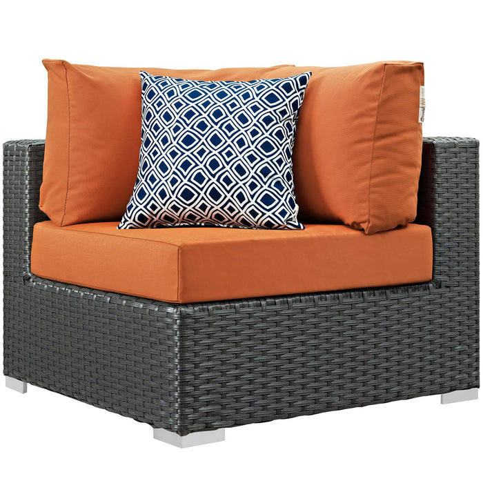 Sojourn 10 Piece Outdoor Patio Sunbrella� Sectional Set