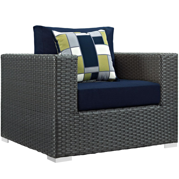 Sojourn 8 Piece Outdoor Patio Sunbrella� Sectional Set