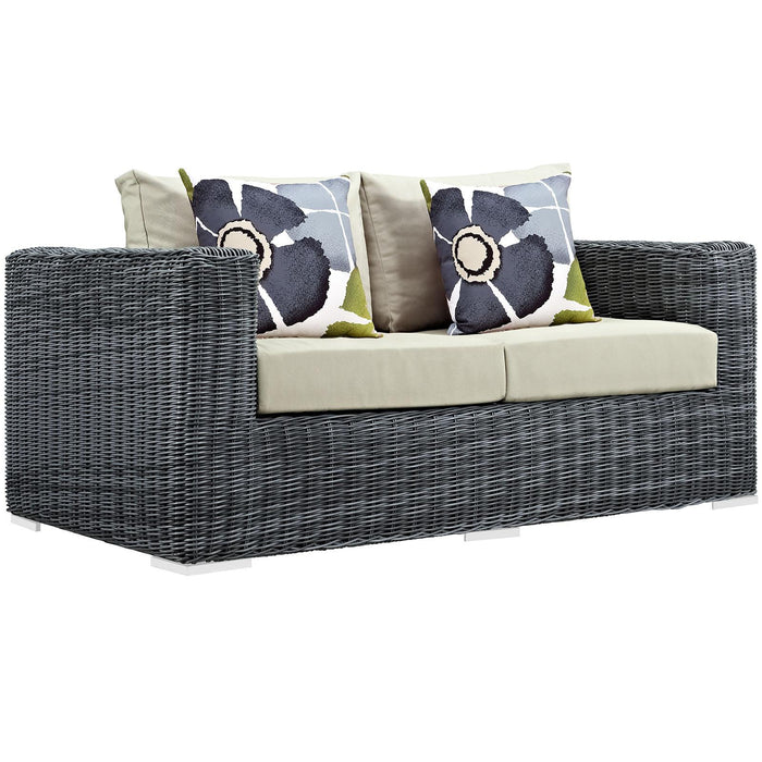 Summon 8 Piece Outdoor Patio Sunbrella� Sectional Set