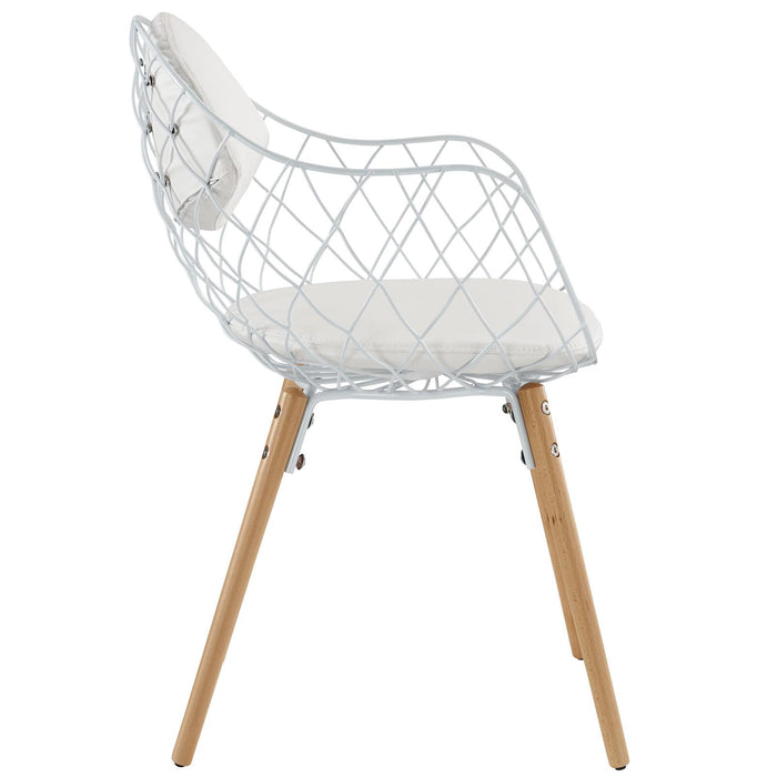 Basket Dining Metal Armchair