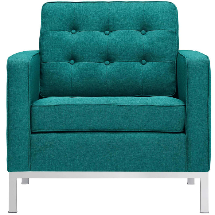 Loft Upholstered Fabric Armchair