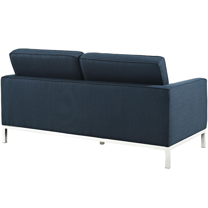 Loft Upholstered Fabric Loveseat