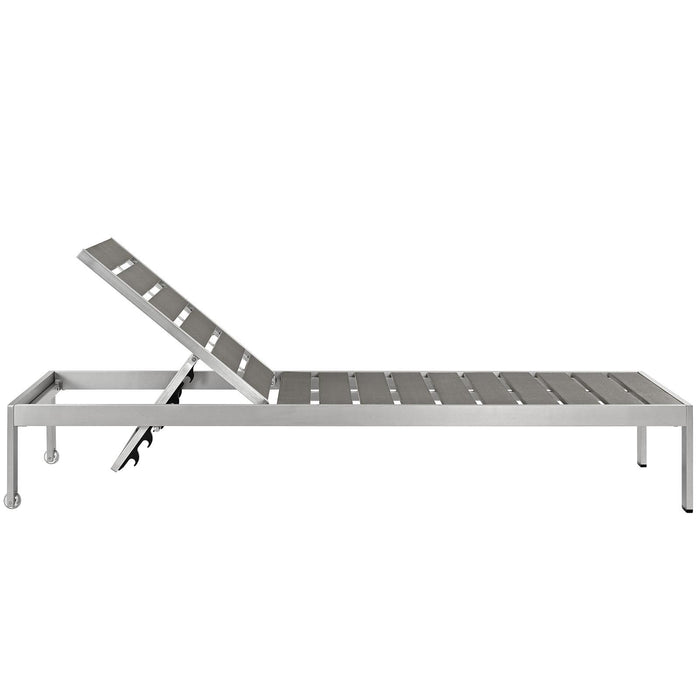 Shore Chaise Outdoor Patio Aluminum Set of 4