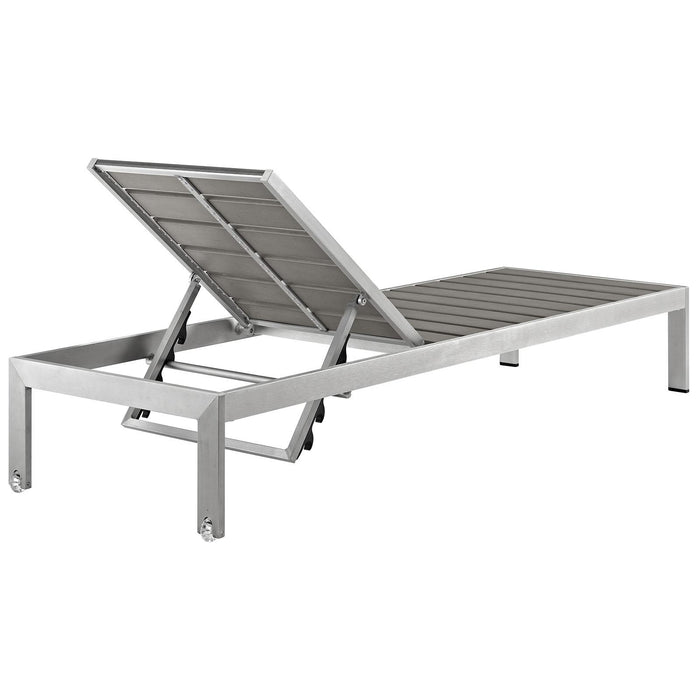 Shore Chaise Outdoor Patio Aluminum Set of 4