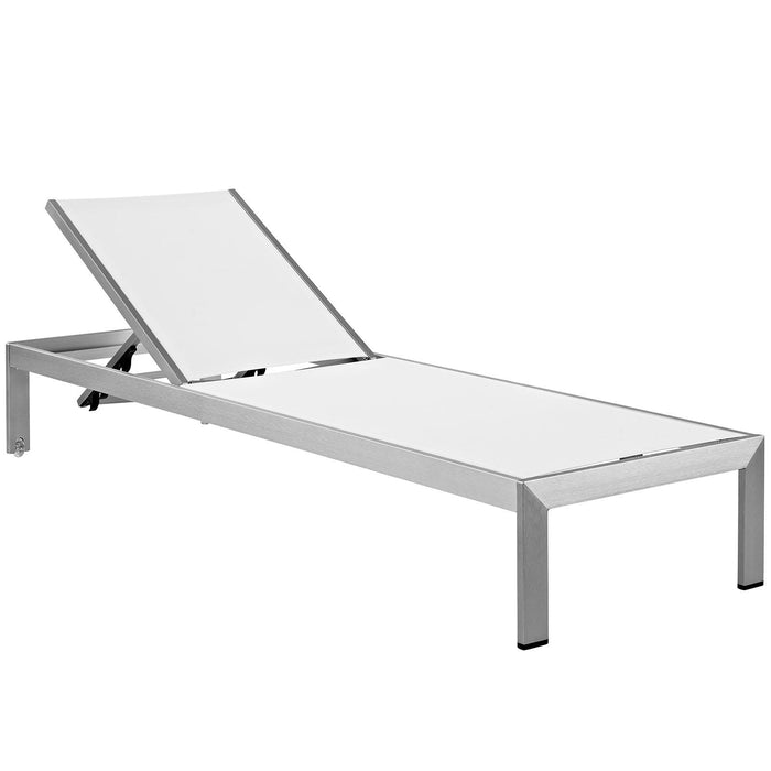 Shore Outdoor Patio Aluminum Mesh Chaise