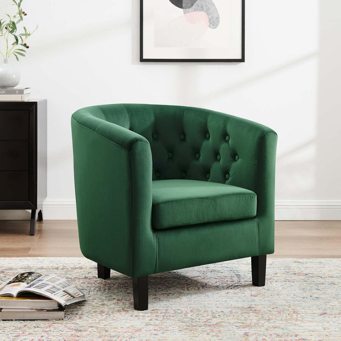 Prospect Performance Velvet Armchair