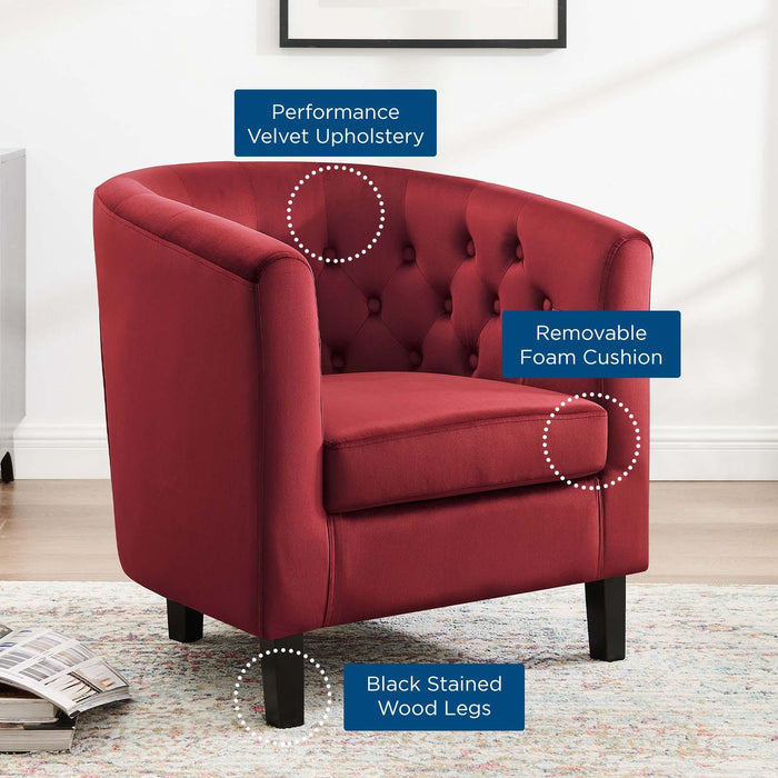 Prospect Performance Velvet Armchair