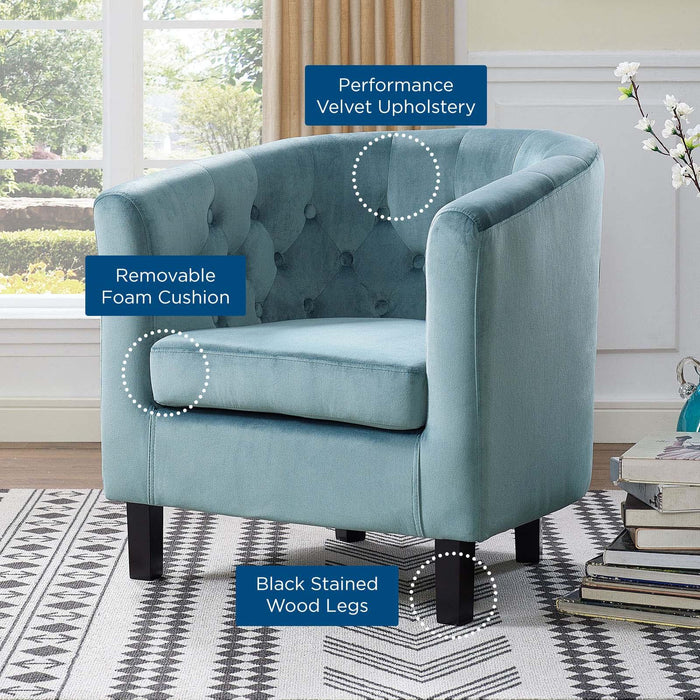 Prospect Performance Velvet Armchair