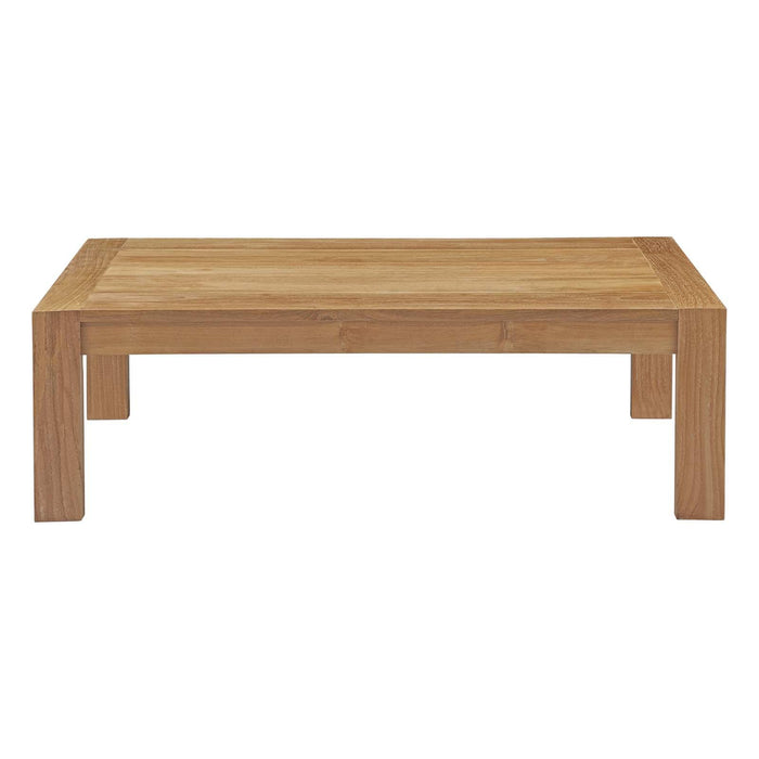 Upland Outdoor Patio Wood Coffee Table