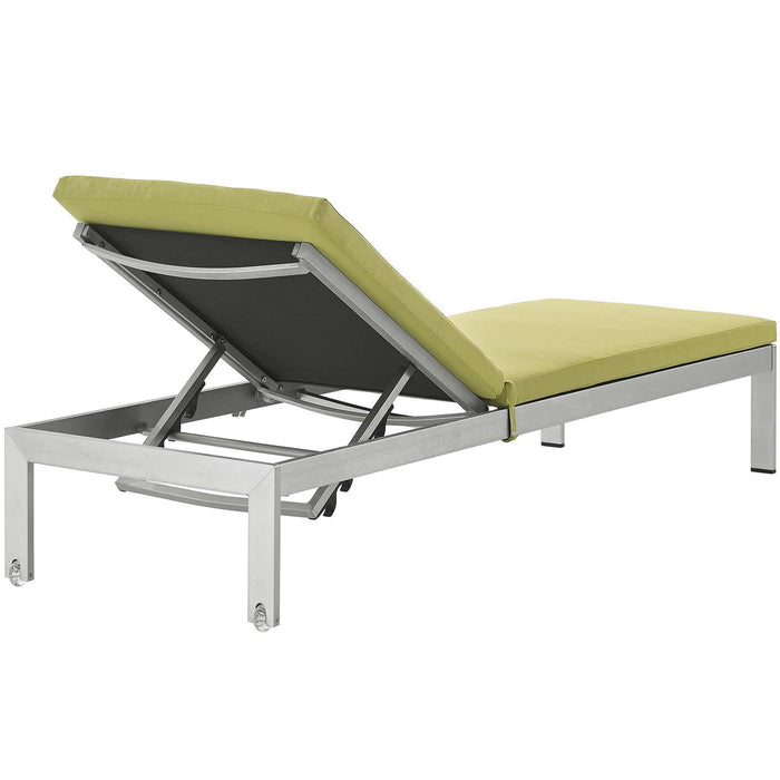 Shore Chaise with Cushions Outdoor Patio Aluminum Set of 4