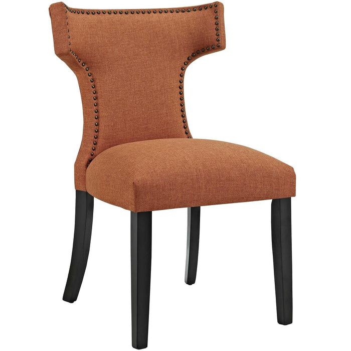 Curve Dining Side Chair Fabric Set of 2