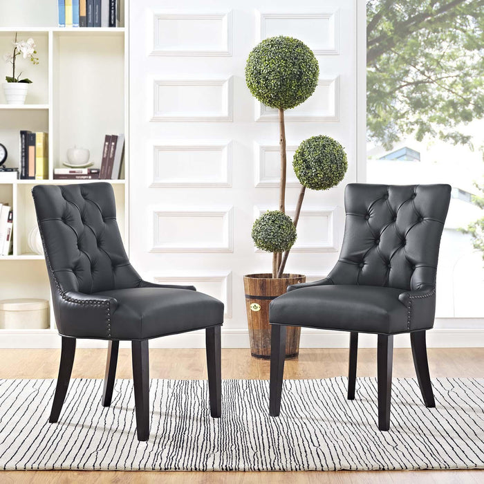 Regent Dining Side Chair Vinyl Set of 2