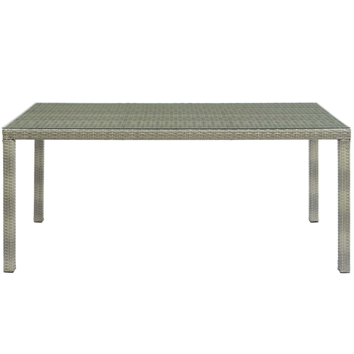 Conduit 70" Outdoor Patio Wicker Rattan Dining Table