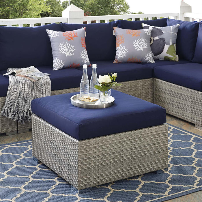 Repose Sunbrella� Fabric Outdoor Patio Ottoman