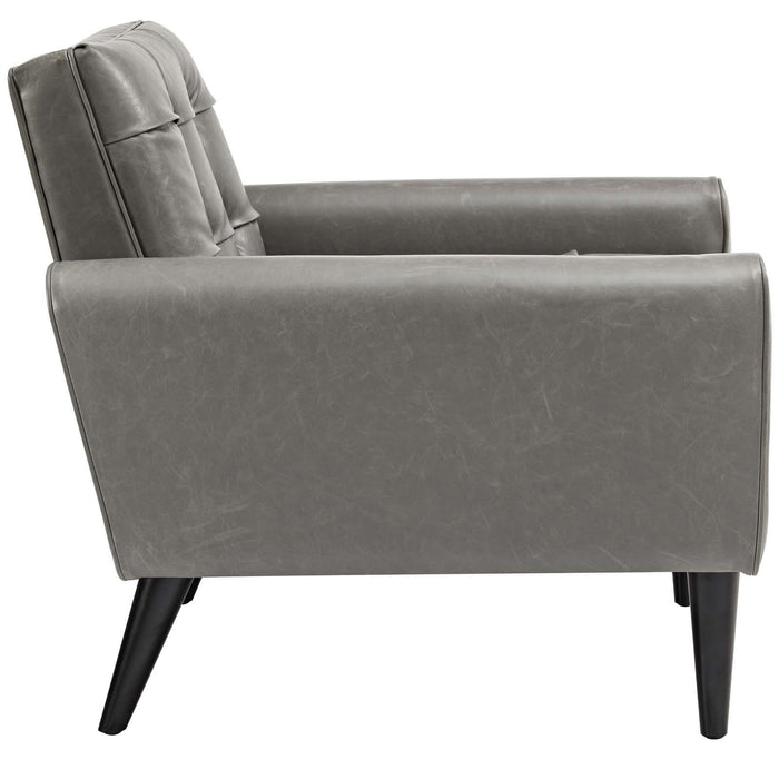 Delve Upholstered Vinyl Accent Chair