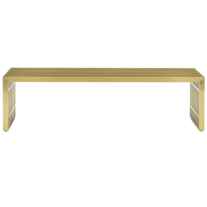 Gridiron Large Stainless Steel Bench