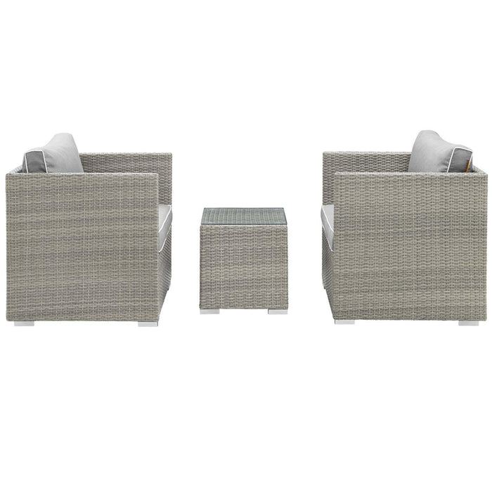 Repose 3 Piece Outdoor Patio Sectional Set