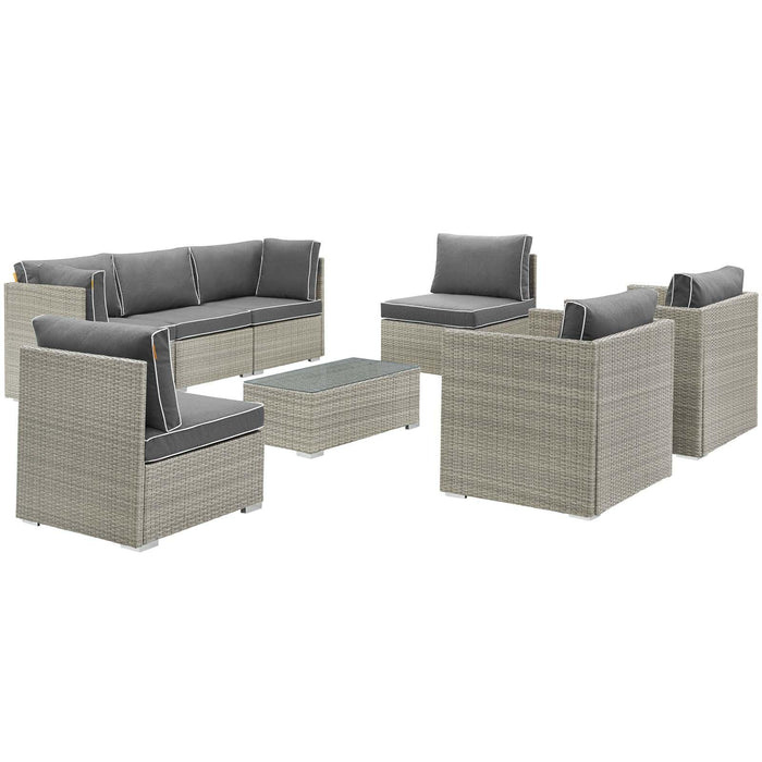 Repose 8 Piece Outdoor Patio Sectional Set