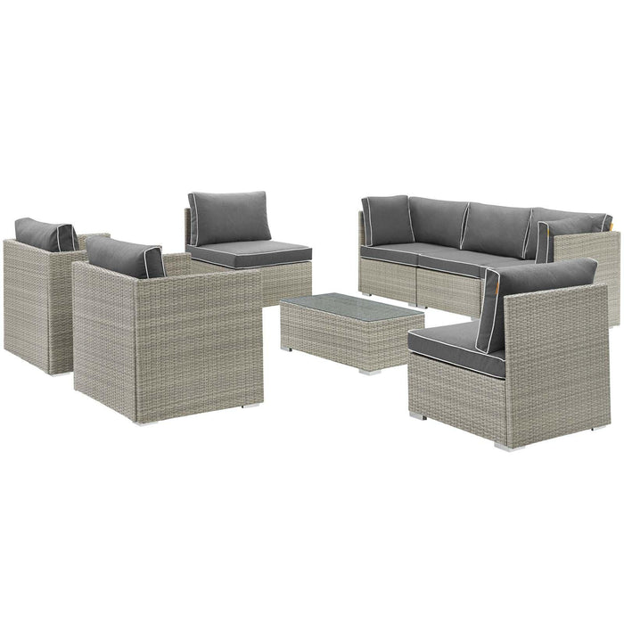 Repose 8 Piece Outdoor Patio Sectional Set