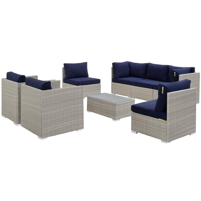 Repose 8 Piece Outdoor Patio Sunbrella� Sectional Set