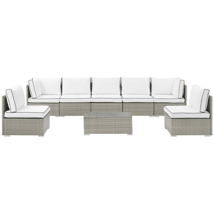 Repose 8 Piece Outdoor Patio Sectional Set