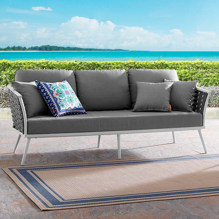 Stance Outdoor Patio Aluminum Sofa