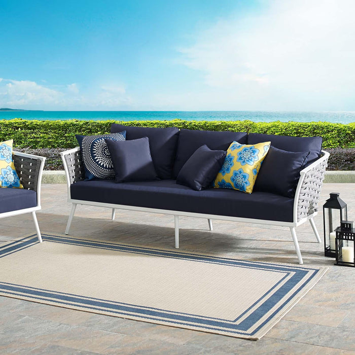 Stance Outdoor Patio Aluminum Sofa